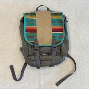 Timbuk2 Rogue Laptop Backpack Gray Teal Stripe Made in San Francisco USA